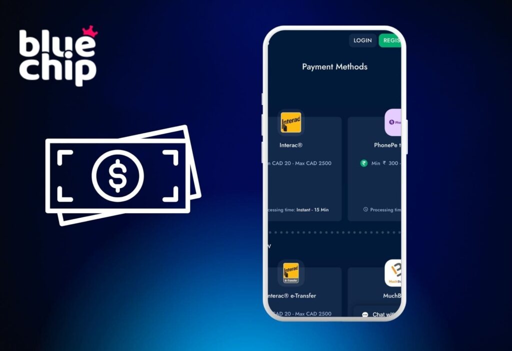 Bluechip Casino India app payment methods review