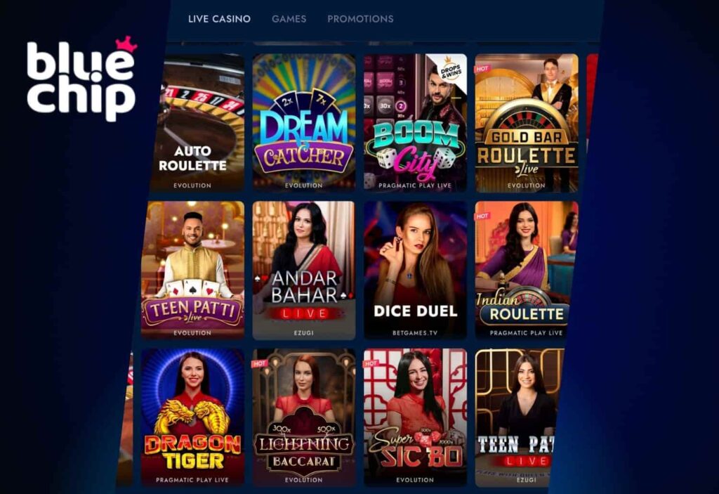Bluechip India play online casino games